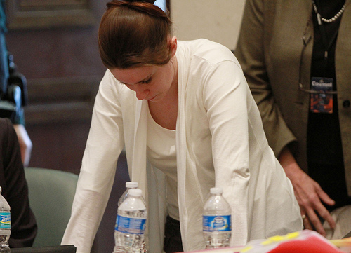 casey anthony trial photos skull. Casey Anthony becomes upset
