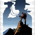 'Celebrate Scouting' stamp commemorating 100 years of the Scouting movement in the U.S.