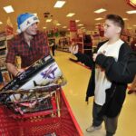 Orlando Magic JJ Redick takes a kid from Children's Home Society on a shopping spree at Target