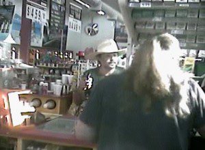 Video surveillance of armed robbery suspect 