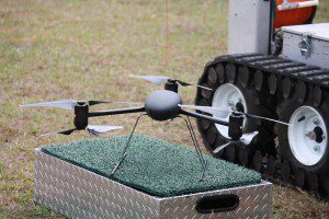 Dragonflyer X6 - an Unmanned Aerial Surveillance (UAS) device on display at the Orange County Sheriff's Office Range, 14500 Wewahootee Road, Orlando, January 18, 2013 (Photo: WONO)