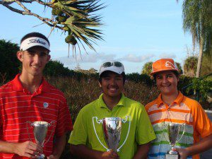 Shanren Brienen (r) proudly holds his trophy 