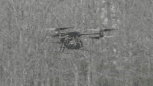 Dragonflyer X6 in the air at OCSO Range, 14500 Wewahootee Road, Orlando. January 18, 2013 (Photo: WONO)