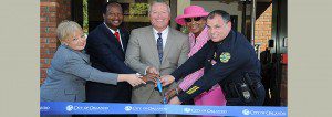 l-r: Nancy Stout, Central Park Condos Manager; District 6 Commissioner Samuel B. Ings; Orlando Mayor Buddy Dyer; District 5 Commissioner Daisy W. Lynum and Orlando Police Chief Paul Rooney.