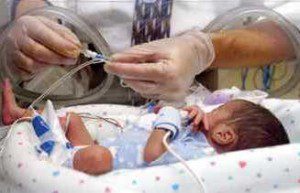Baby in incubator - File photo
