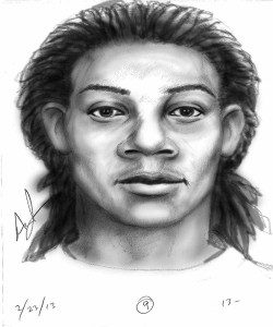 Composite sketch of one of two suspects in fatal shooting at Sun Key Apartment complex. (OCSO)