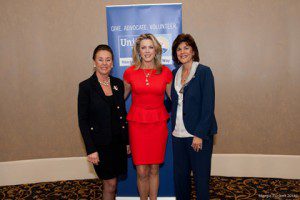 Norville with WLC Co Chairs – Helen Donegan, UCF; Deborah Norville, keynote speaker; Karen Dee, Fifth Third Bank.  
