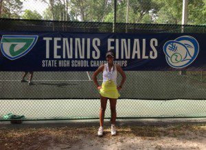 Dr. Phillips State Tennis Champion Alizee Michaud (Photo: DP)