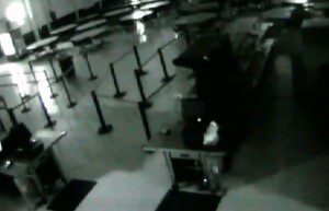 Video still of burglary