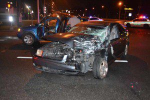Crash at Hiawassee Road and Colonial Drive, May 3rd, 2013. (Photo: L. Scurvin/WONO)