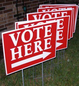 vote-here-signs