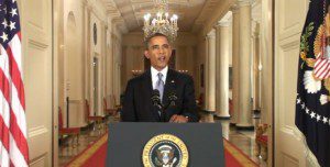 President Barack Obama makes remarks on Syria from the White House - East Room, September 10, 2013. (Photo: WH video still)