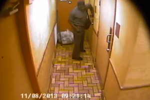 Video surveillance still of suspected Subway robber