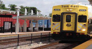 SunRail, Central Florida new commuter rail system, arrives at Sand Lake Station, April 30, 2014. (Photo: WONO)