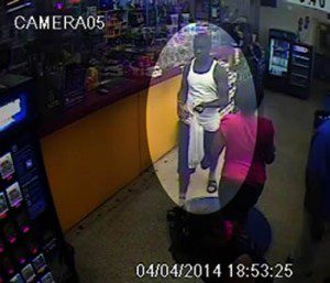 Video surveillance of suspect # 1