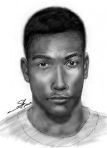 Composite sketch of Levi's Store robbery suspect