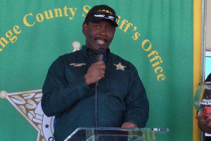 Orange County Sheriff Jerry Demings addresses the annual Safety Expo