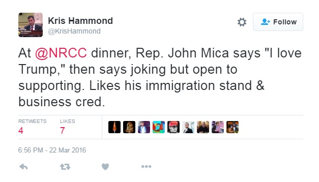 Mica NRCC dinner Trump