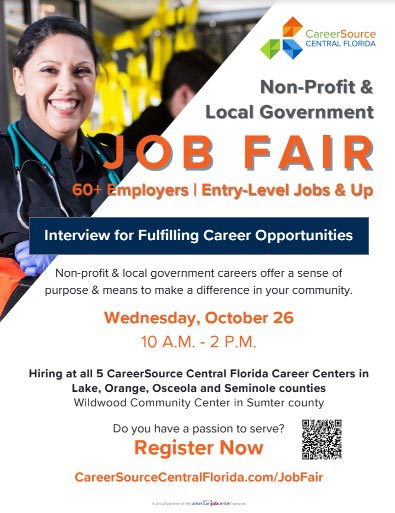 CareerSource Central Florida to Host Non-Profit & Local Government Job Fair