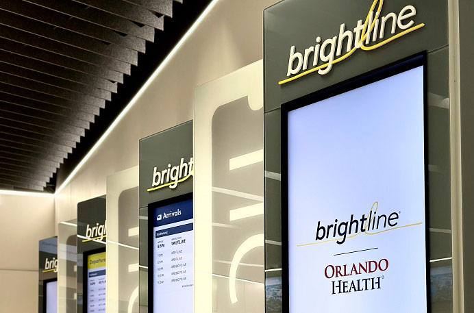 Brightline Unveils Orlando Health Partnership, New Station Name & Train