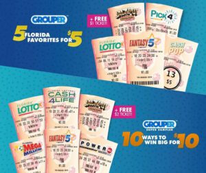 Florida Lottery Grouper samplers