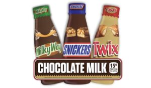 Snickers Twix Milky Way chocolate milks