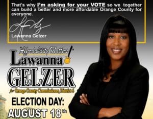 Lawanna Gelzer Emphasizes Affordability, Results in Orange County Commissioner Race